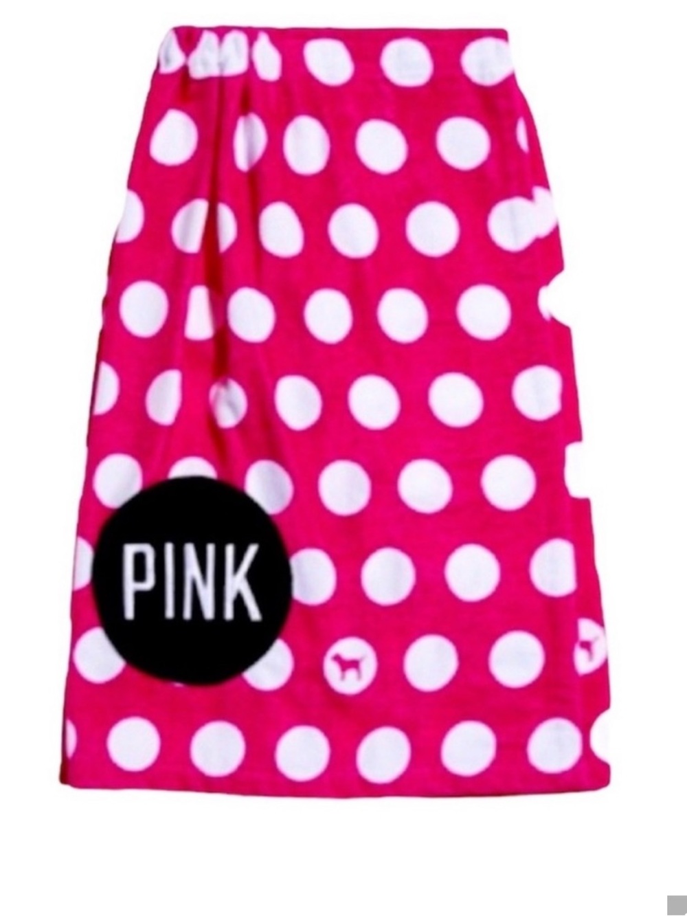 PINK VS Polka Dot Towel Wrap - Picture 8 of 8